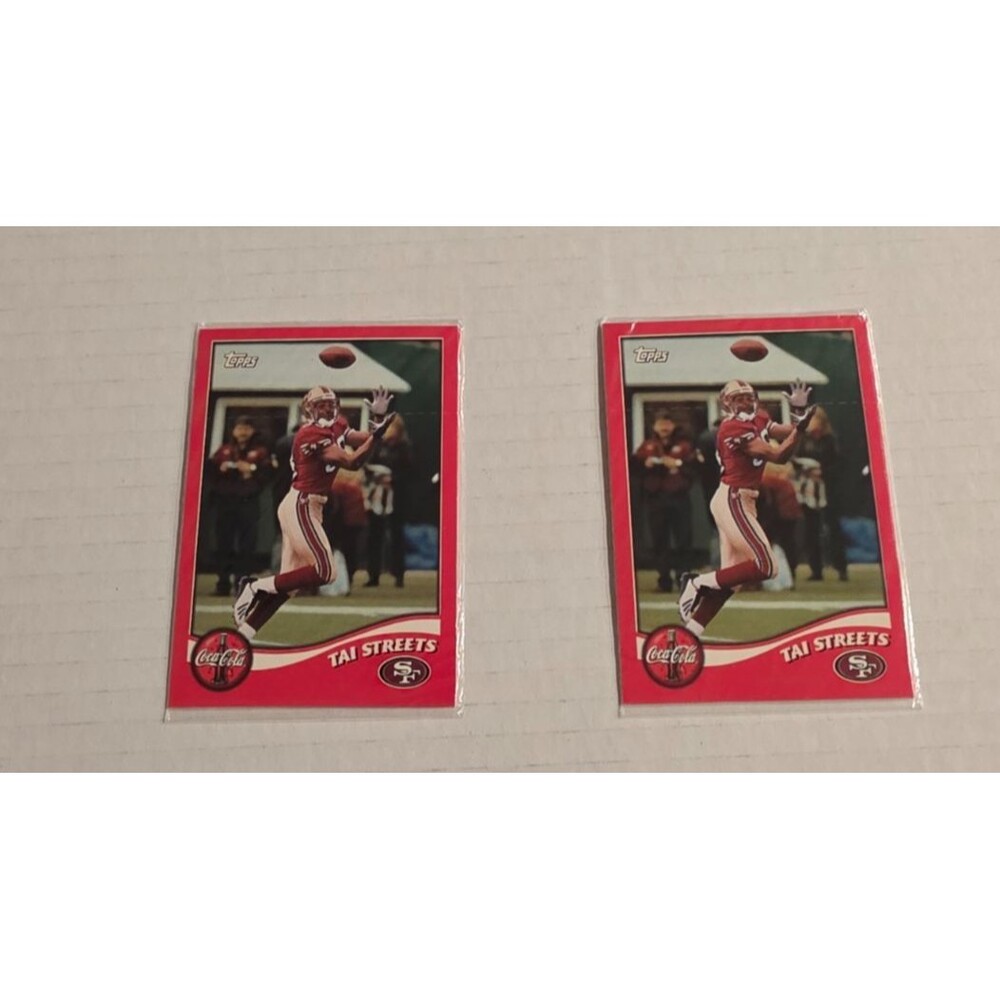 2002 Topps Coca-Cola San Fran 49ers Sealed Pack of 2 - Terrell Owens/Tai Streets